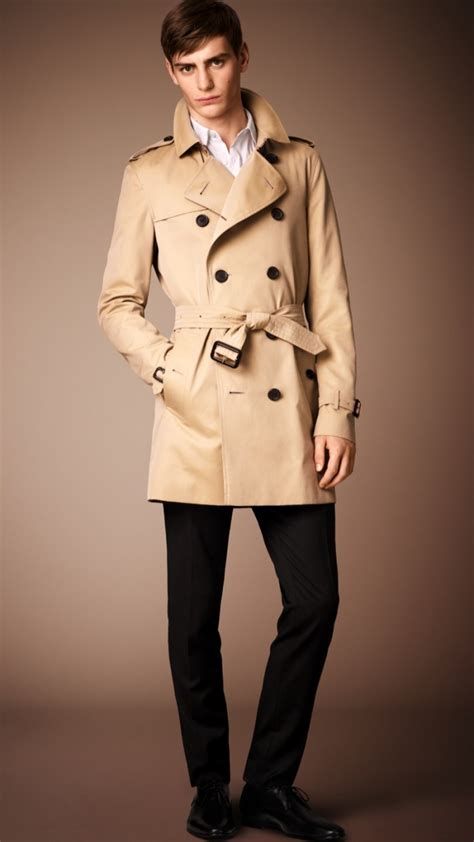 burberry trenchcoat herren|burberry kensington trench coats.